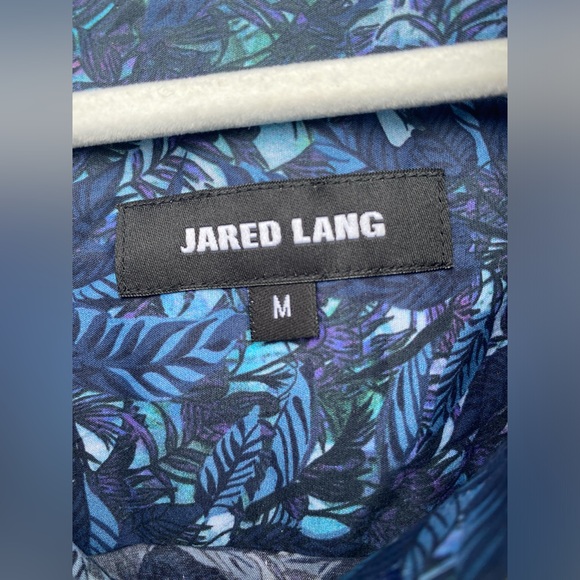 Jared Lang, size Medium, palm leaves, button down - Picture 3 of 6
